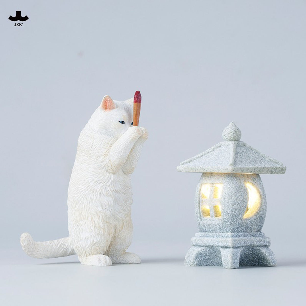 JXK Wishing Cat (JXK341) Static Expertly Hand-Painted Lifelike Animal Figurine