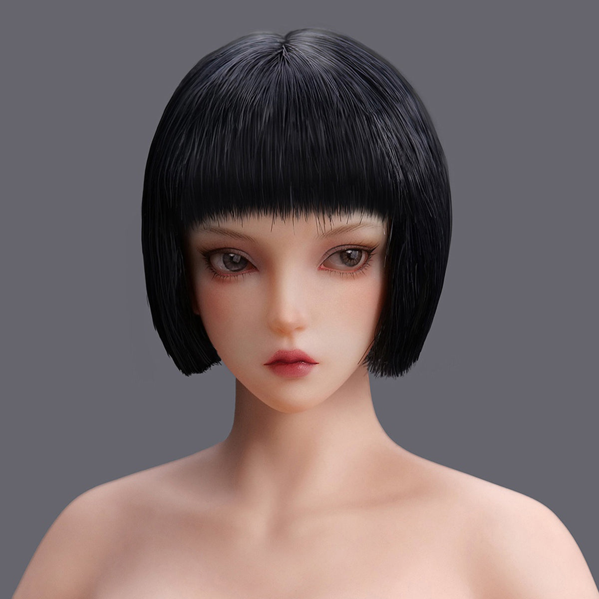 YMTOYS Movable Eyes Asian Female Head Sculpt - Xiaonan (Ver.C) For Figures