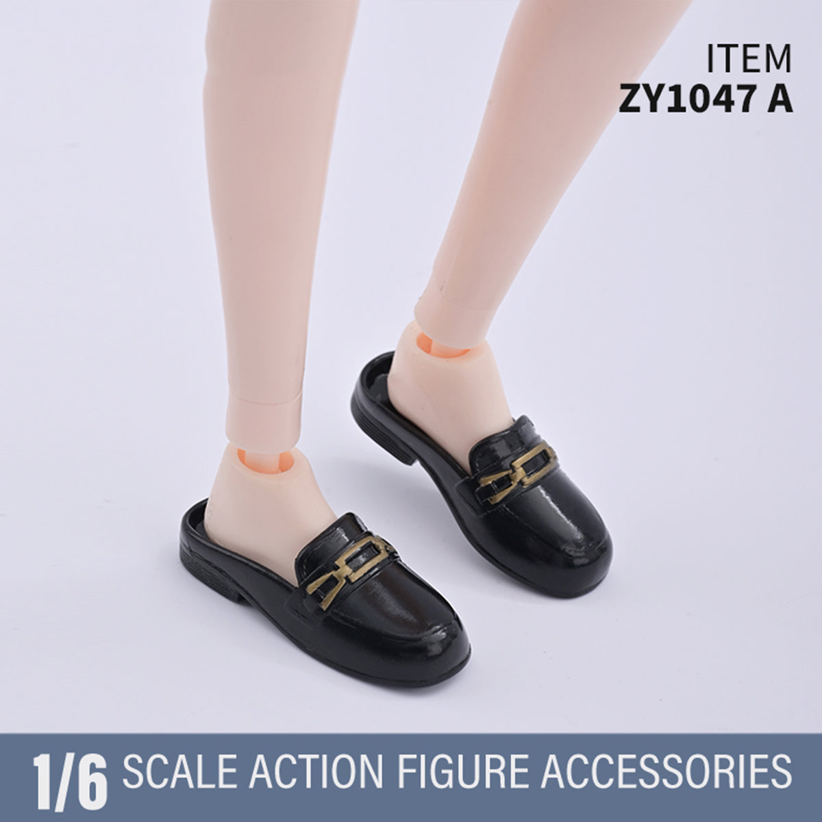 ZYTOYS, Closed-Toe Mules, Doll Accessory for 12-inches Figure
