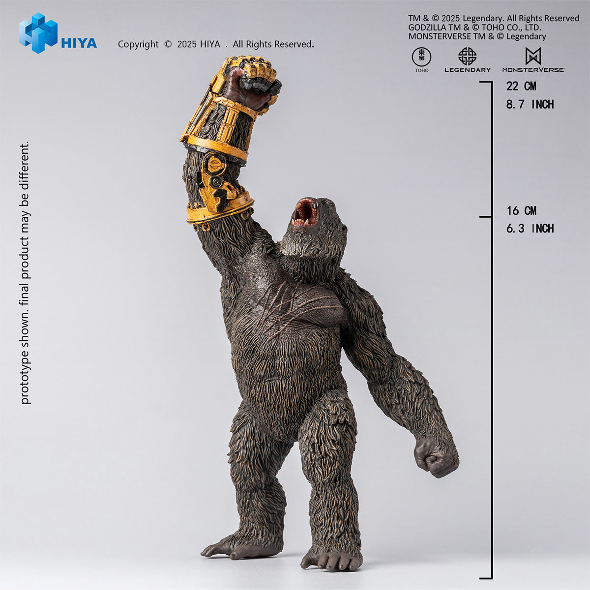 HIYA Godzilla vs Kong:The New Empire - Kong Mechanical Glove Edition Art Figurine