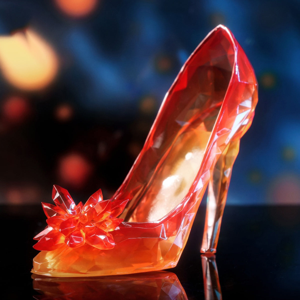 WeArtDoing Sleeping Beauty-Glass Slipper Fairies-Red Art Statue
