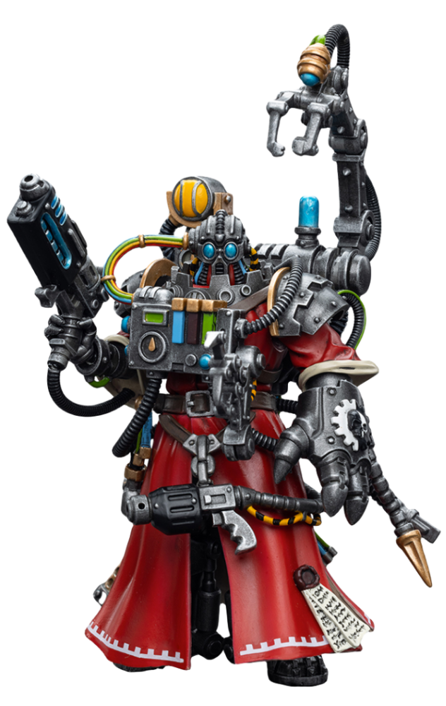 Figura coleccionable JoyToy Warhammer 40K: Figuras de acción de Adeptus Mechanicus Cybernetica Datasmith a escala 1:18