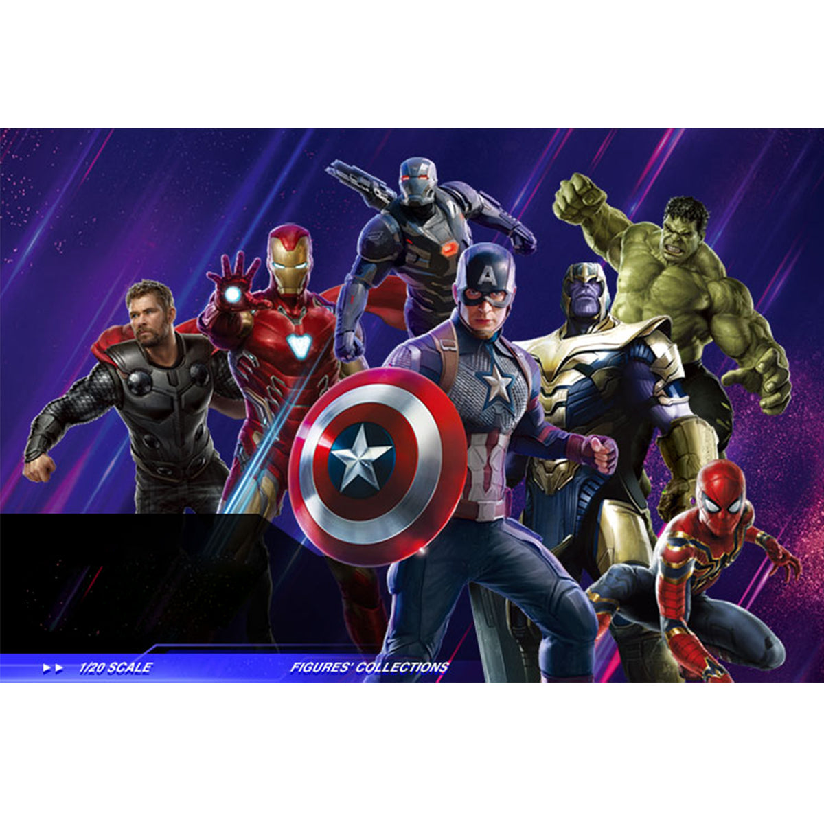 ZD Toys Collectible Figure Full Set: 4-inch Simple Articulated - Thor, 1:20 Scale Miniature