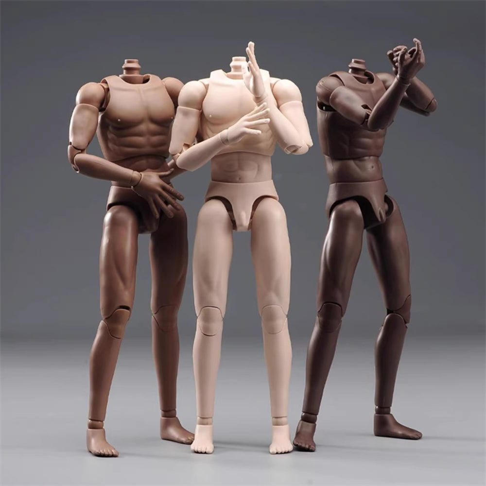 DT Male Jointed Action Figure Body -Men's Body Shape Wheat Colour