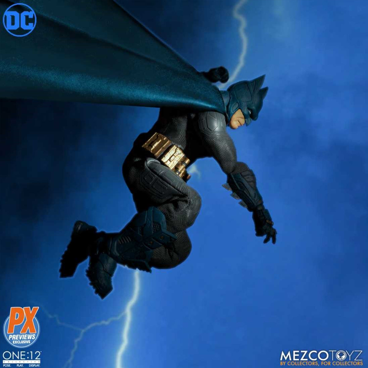 Mezco Toyz One:12 Collective DC Comics Batman: Supreme Knight BLUE PX AF OCT198587 1/12 Scale Action Figure