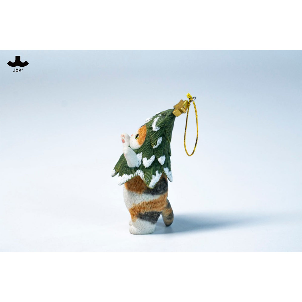 JXK Christmas Cat Tree Static Expertly Hand-Painted Lifelike Animal Figurine