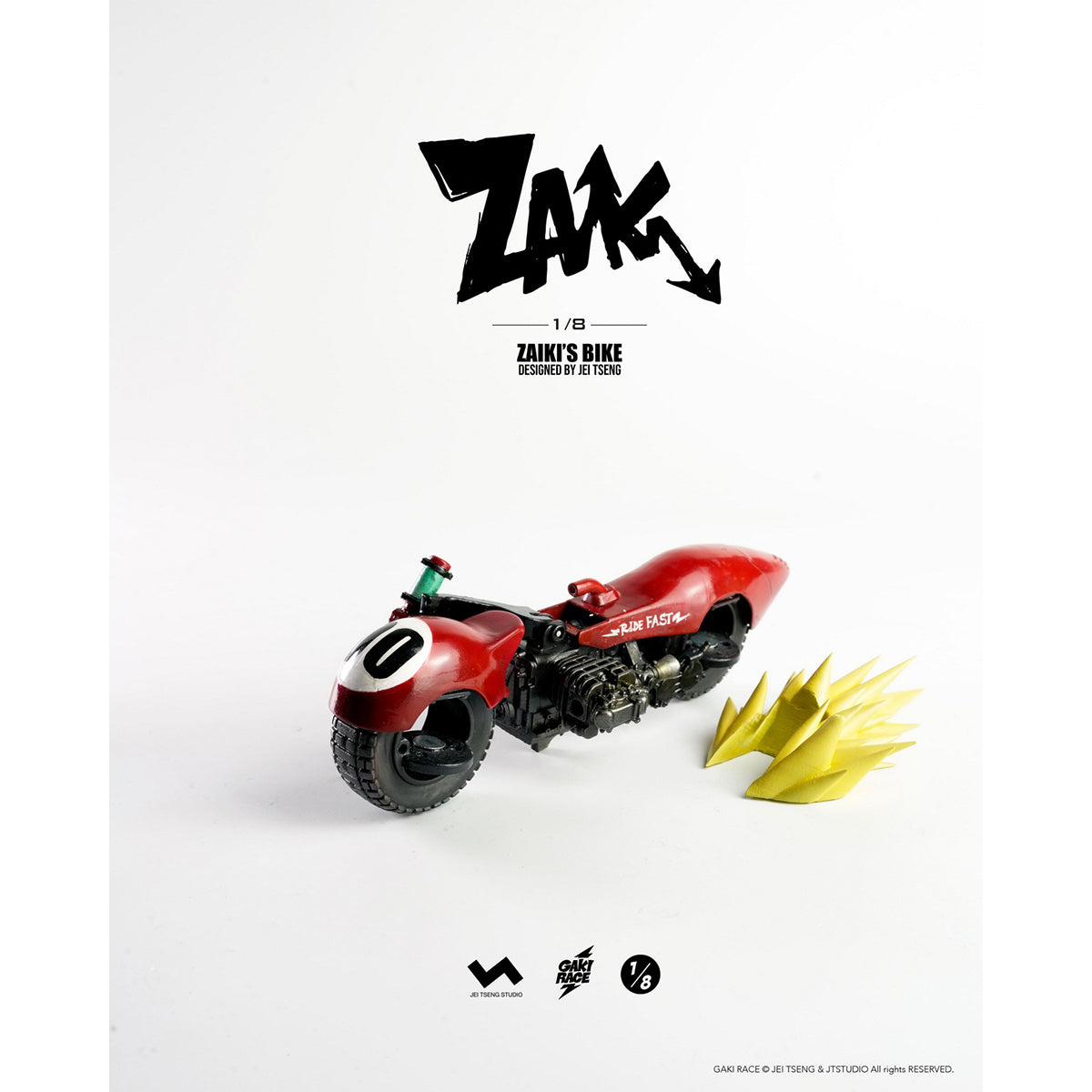 JTstudio 2GO GAKIRACE ZAIKI 8-inches Action Figure & Vehicle Model