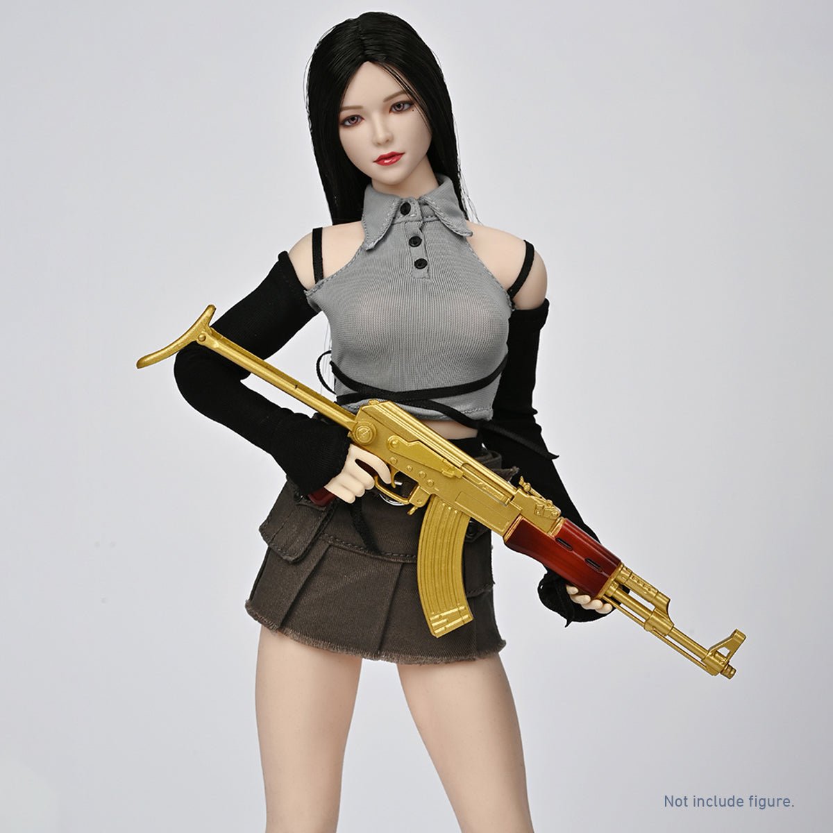 ZYTOYS, AK47 Assault Rifle/P90 WWII Gun Rifle Weapon Gun Model Doll Accessory for 12-inches Action Figurine