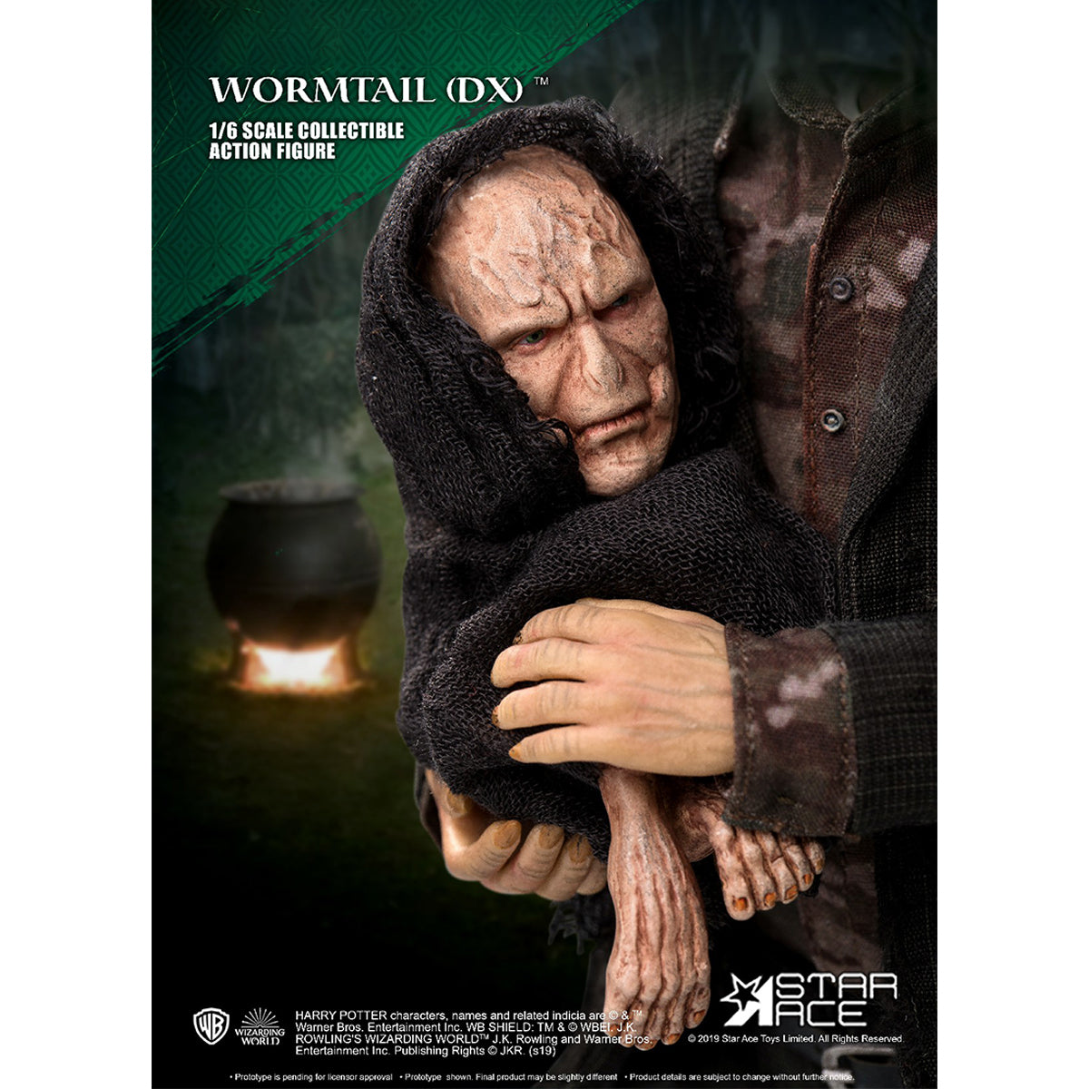 STAR ACE Toys Harry Potter and the Goblet of Fire: Wormtail Deluxe Ddition Action Figure