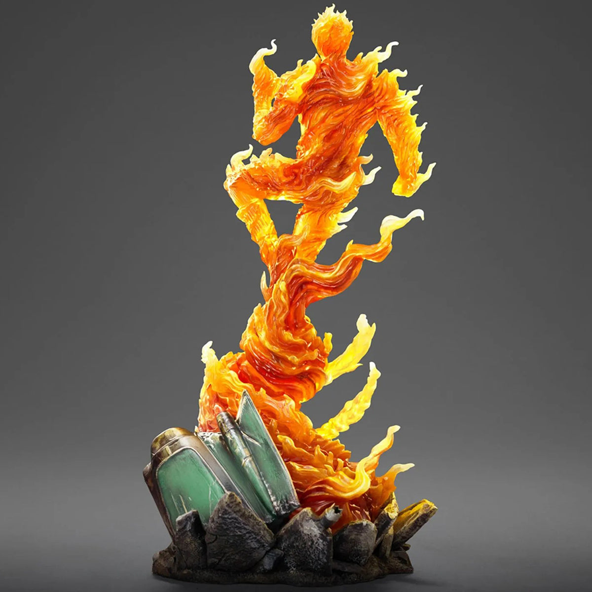 Iron Studios The Fantastic Four: First Steps - Mister Fantastic & Invisible Woman & Thing & Human Torch Art Statue