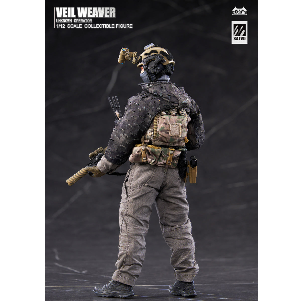 HASUKI SA04 Veil Weaver Unknown Operator 1/12 Scale Action Figure & WM-07 Reconnaissance Enhancement Kit