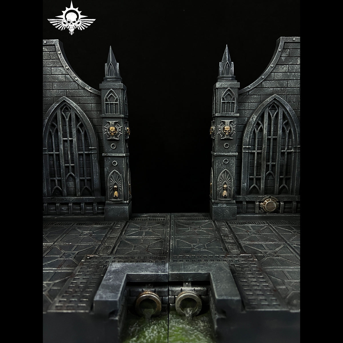 Xinglan Workshop Steel Casting Warhammer Infinite Combo Diorama Scene Base Fit 1/12 Scale Action Figure