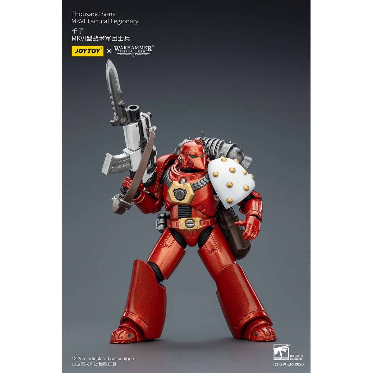 JOYTOY Warhammer 40,000 Thousand Sons & Space Wolves & Sons of Horus & Alpha Legion & Blood Angels & Imperial Fist & Ultramarines MKVI Tactical Legionary 1/18 Scale Action Figure