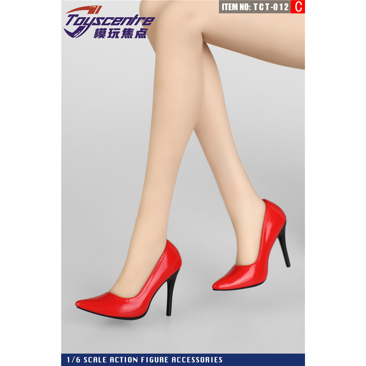 Toyscentre, Female Pointed Toe High Heels Shoes, 1/6 Scale Doll Accessory for 12-inches Figure