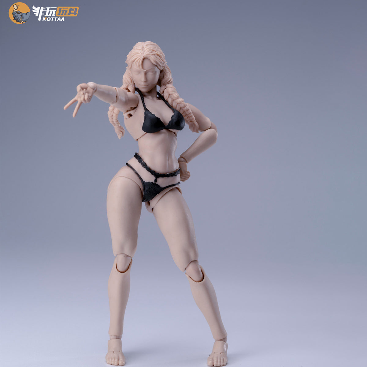 NOTTAA Female Super Articulated Joints: Xiao Fang & Serena NT-04 Detachable Neck Joint & Fixed Neck Joint 1/12 Scale Action Figure Body