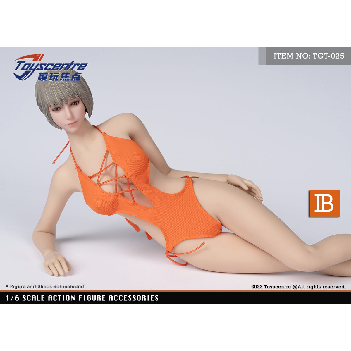 Toyscentre, Female Bodysuit Jumpsuit, Doll Clothes Accessory for 12-inches Action Figurine