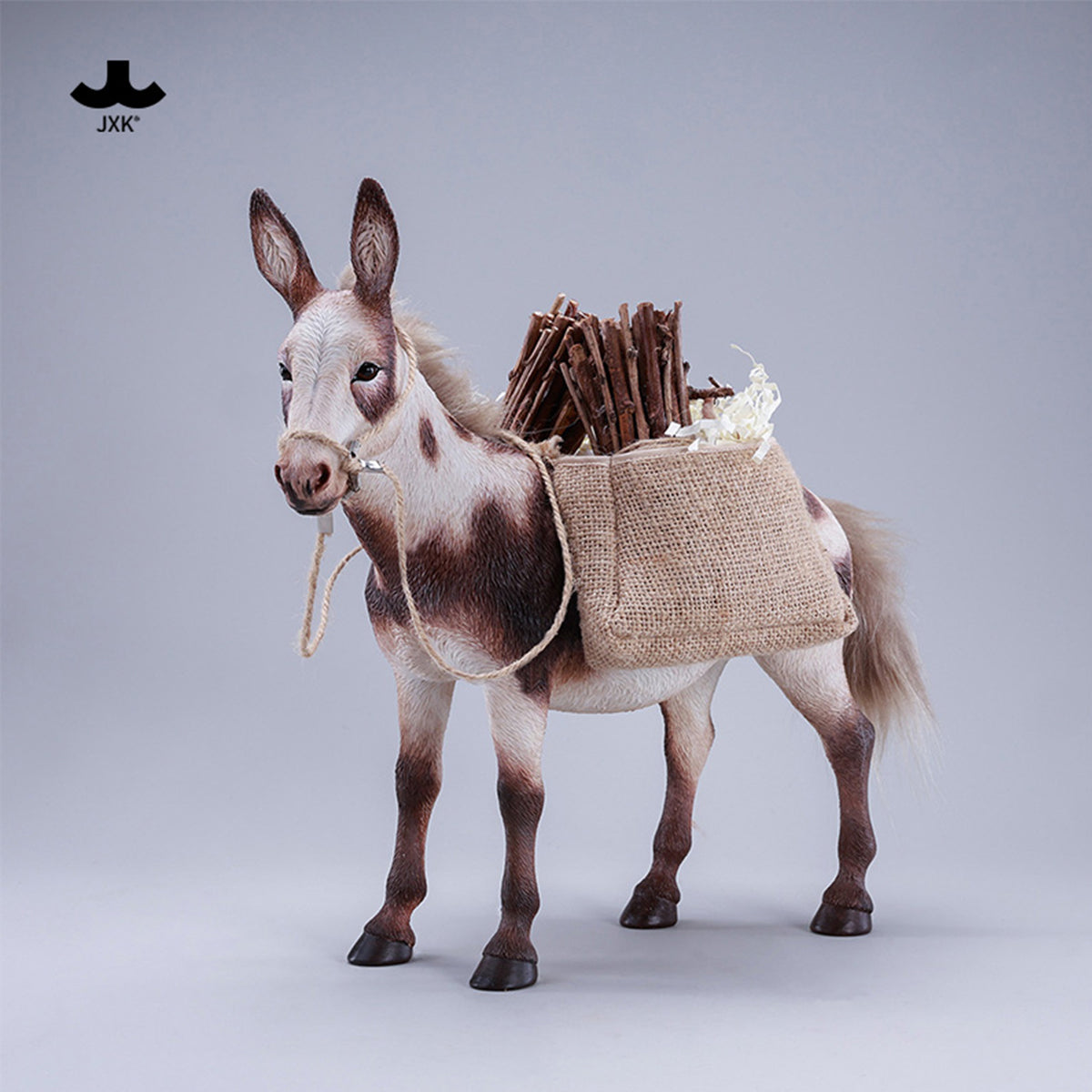 JXK MULE Static Expertly Hand-Painted Lifelike 1/6 Scale Animal Figurine