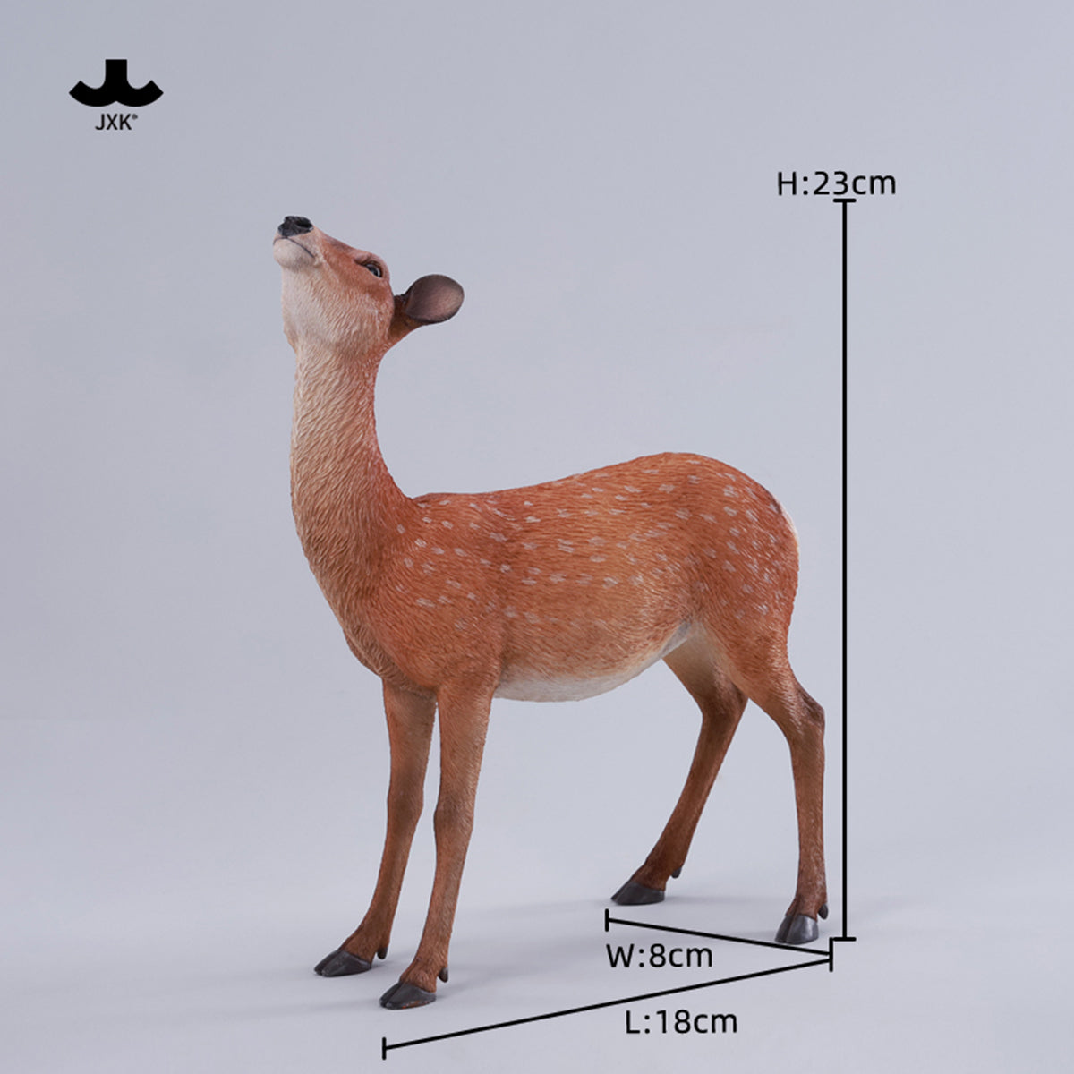JXK Nara Deer Static Expertly Hand-Painted Lifelike Animal Figurine