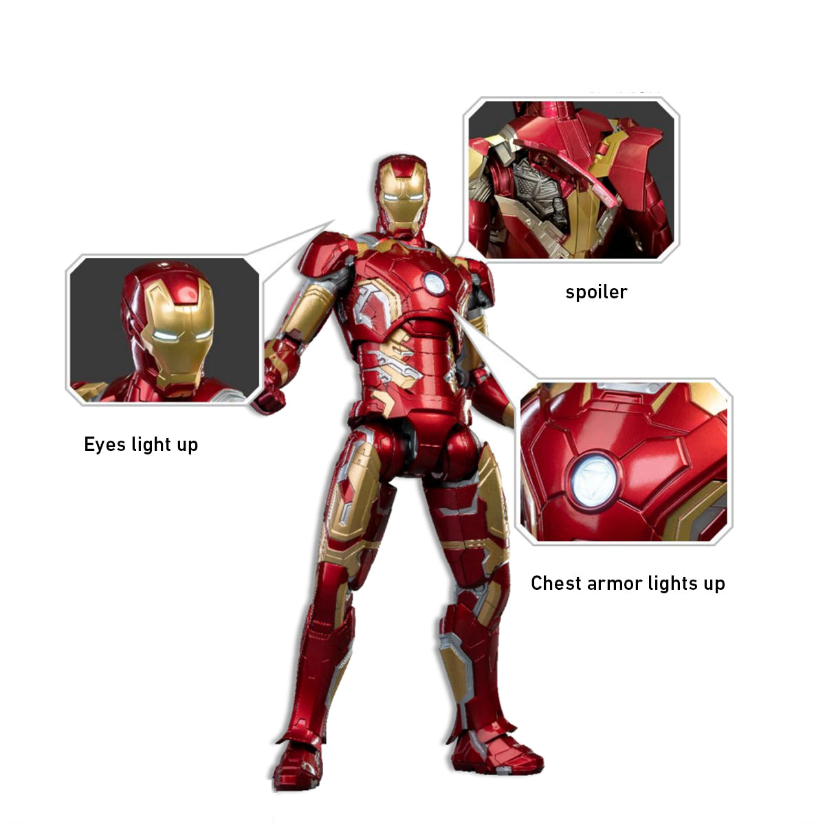 (Only Shipped to the US) Fondjoy, Iron Man MK43, 1/7 Scale Collectible Assembly Model Kits
