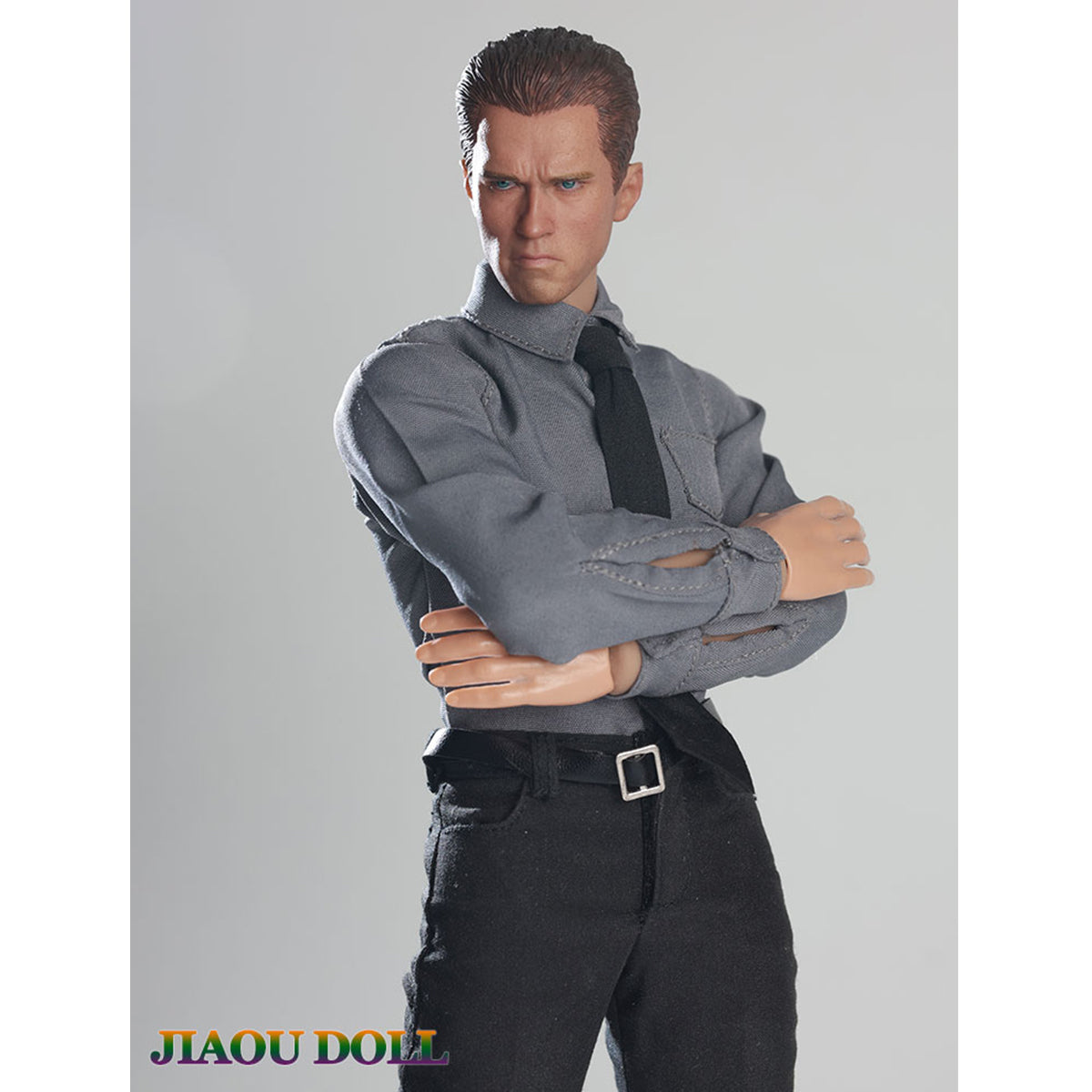 JIAOUDOLL Male Soldier Outfit Suit Jacket + Trousers + Shirt + Vest + Bow Tie Set Doll Clothes Accessory Fit 1/6 Scale 12-inches Action Figure