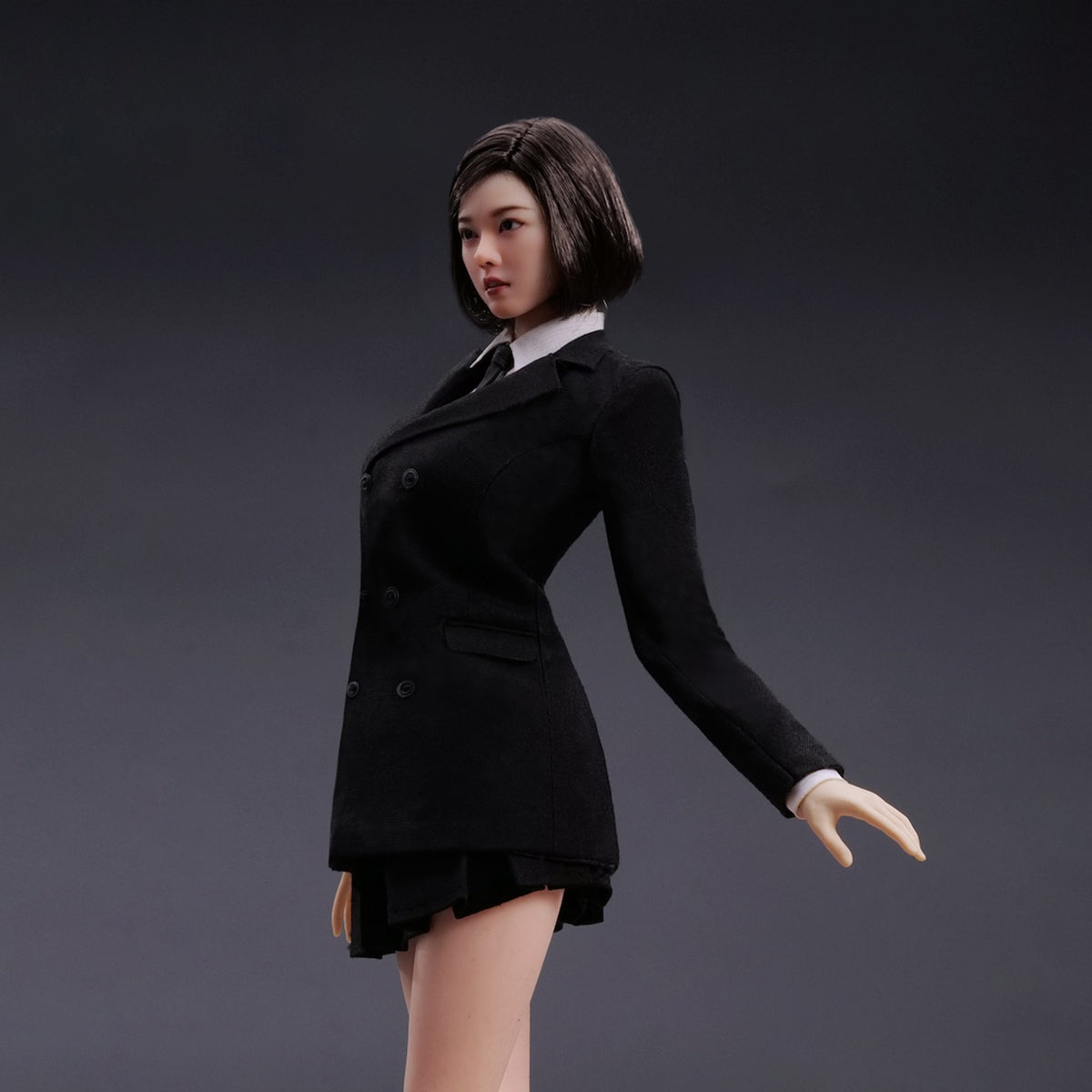 VSTOYS 1/6 Scale Figure Doll Clothes: Girl Group Outfit: Pleated Short Skirt Suit For 12-inch Miniature Collectible 24XG98B