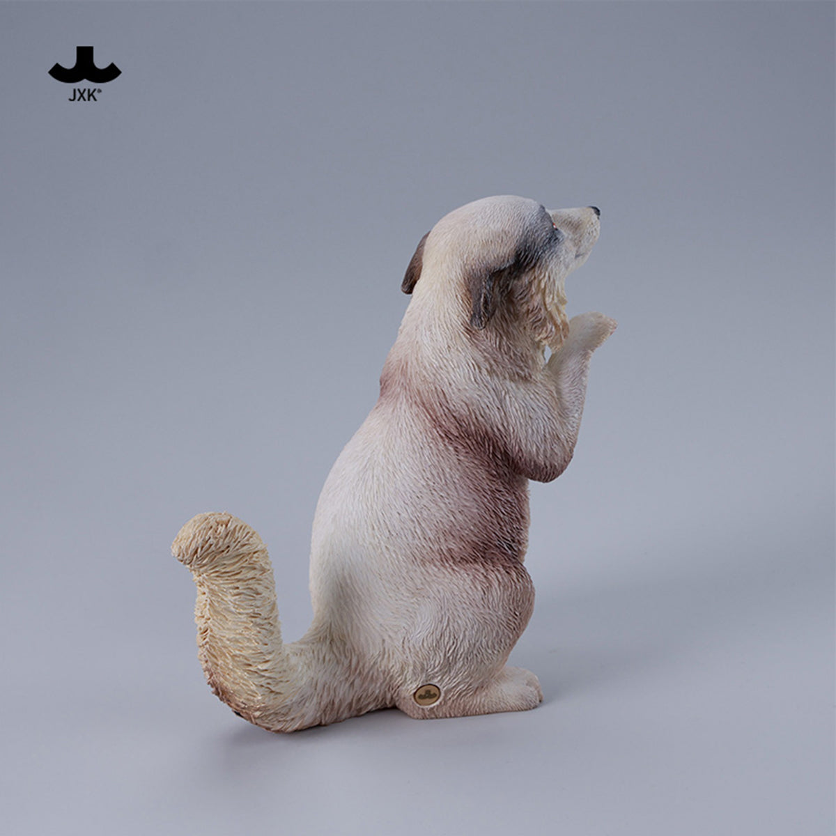 JXK Fluffy Fox Static Expertly Hand-Painted Lifelike Animal Figurine