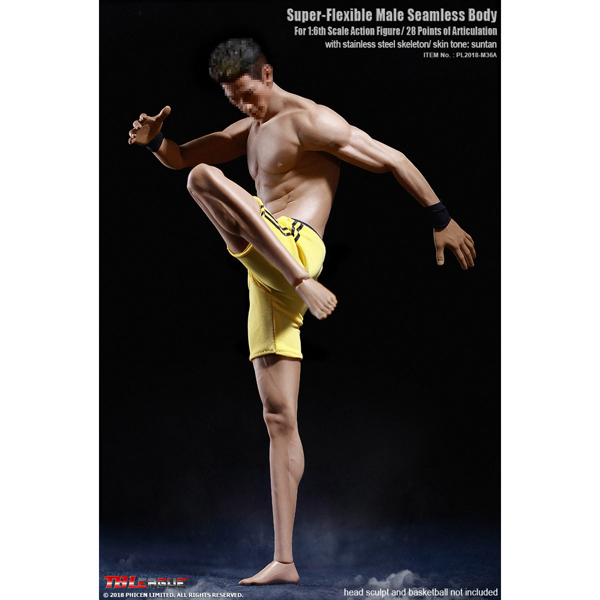 TBLeague, Seamless Steel Skeleton Male Build Body, Action Figures Body