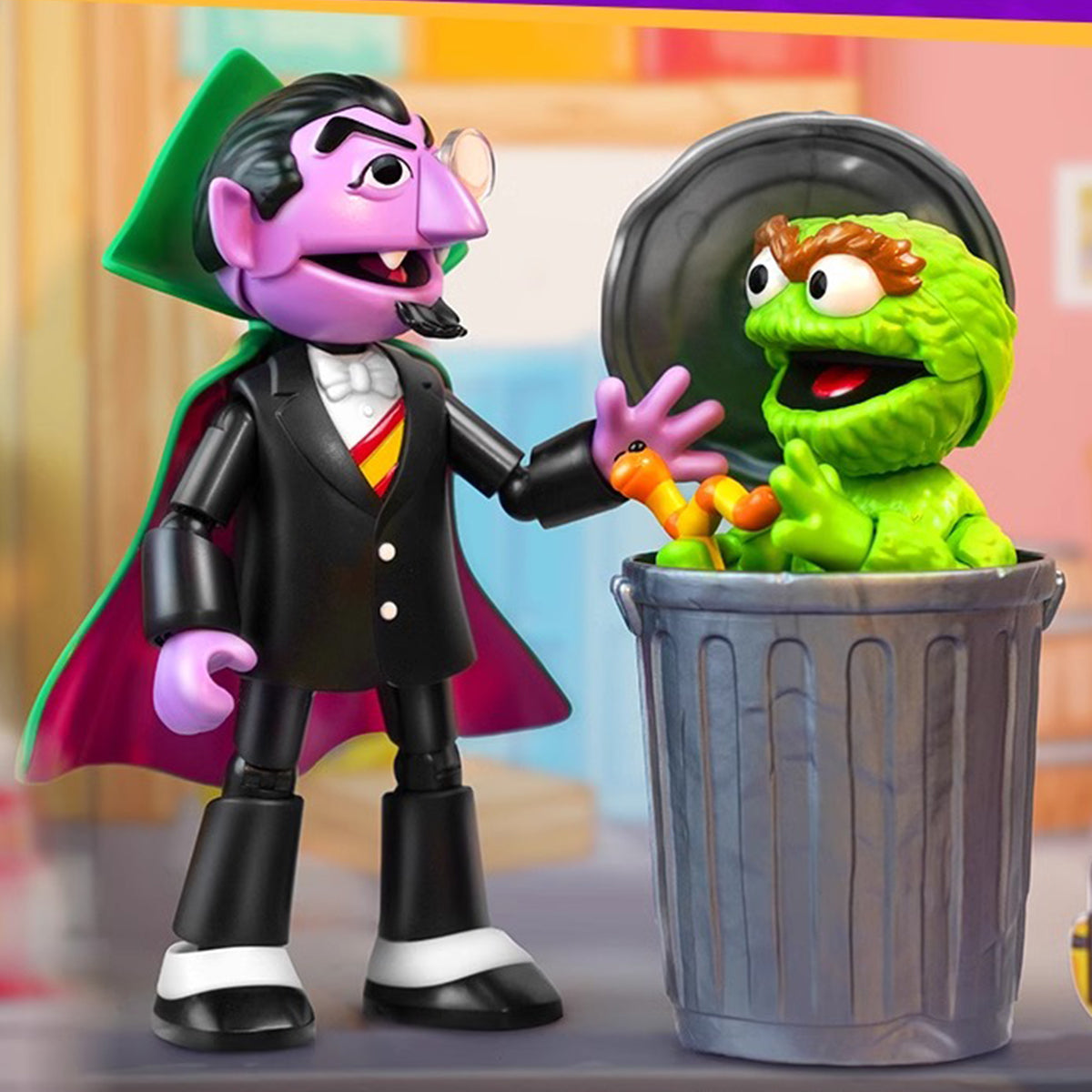 BLOKEES, Series 2 Sesame Street Partners Magical Edition Oscar/Ernie/Bert Action Figure