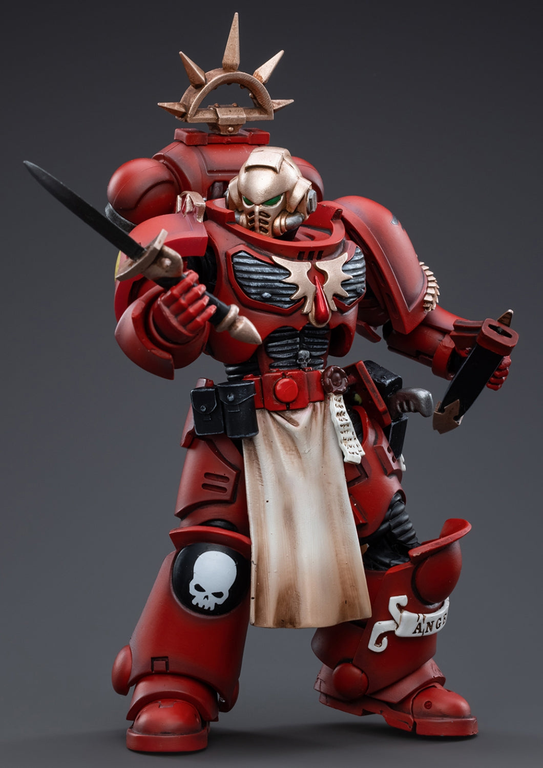 Figurine de collection JoyToy Warhammer 40K : Lennatus, vétéran des Blood Angels, échelle 1:18