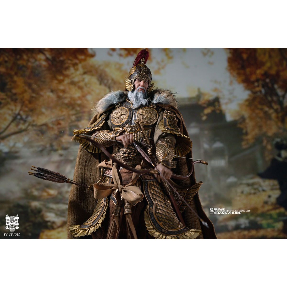 FYJ-STUDIO FYJ 002 Three Kingdoms General Of The Western Expedition Huang Zhong Bow And Arrow Falcon 1/6 Scale Action Figure