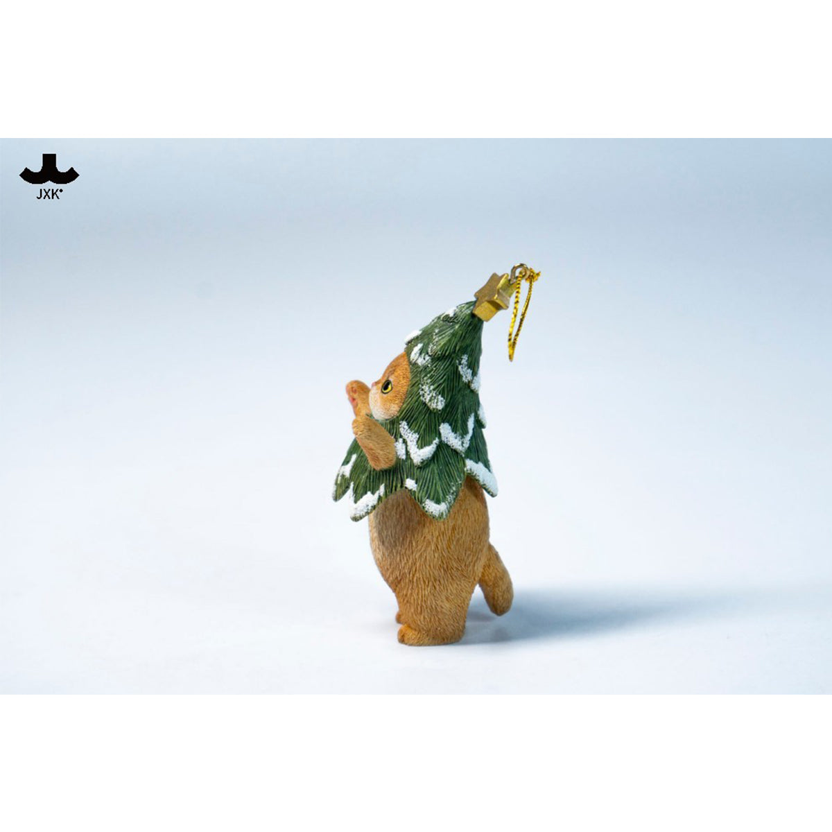 JXK Christmas Cat Tree Static Expertly Hand-Painted Lifelike Animal Figurine