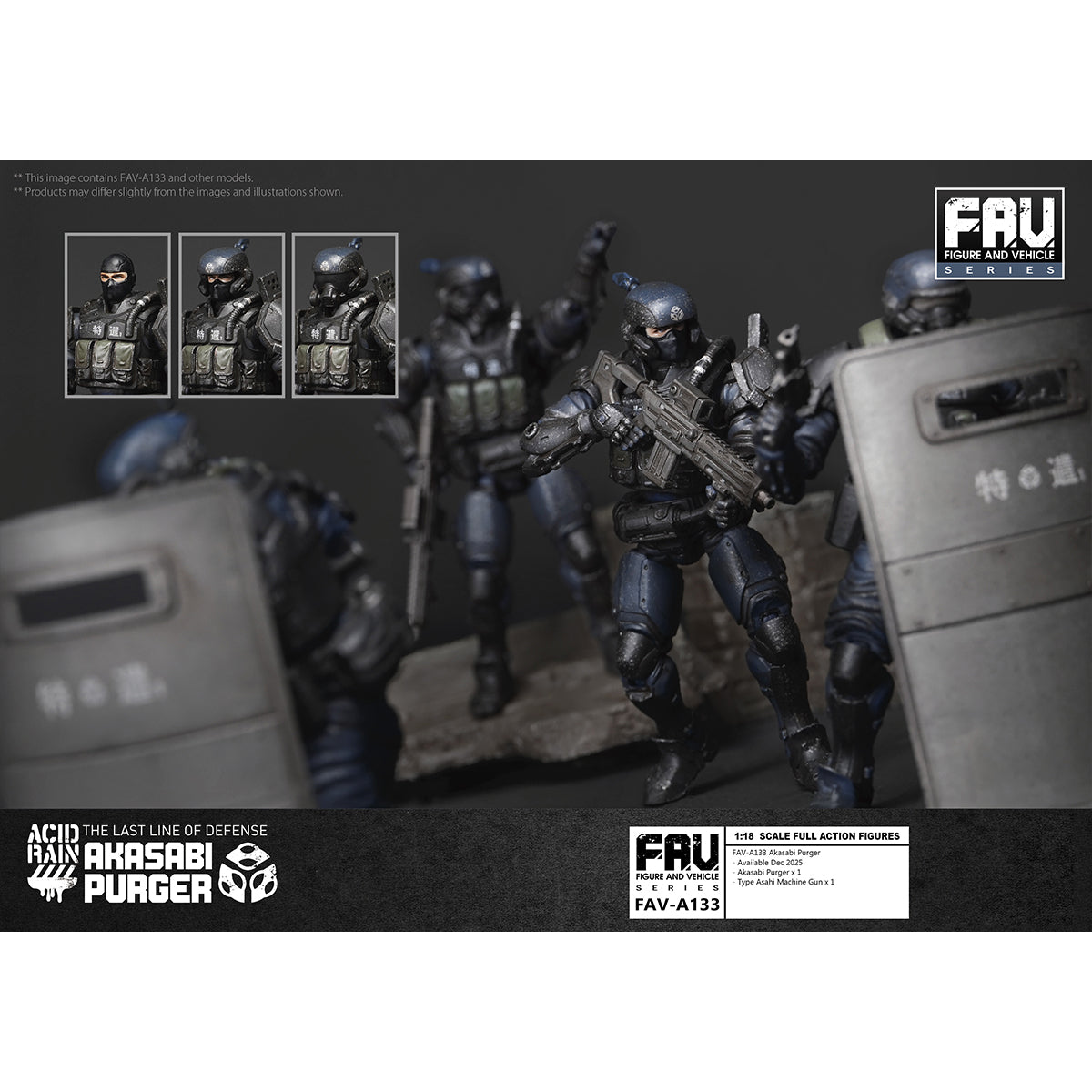 TOY ALLIANCE Acid Rain World 1/18 Scale FAV-A133 Akasabi Purger Action Figures