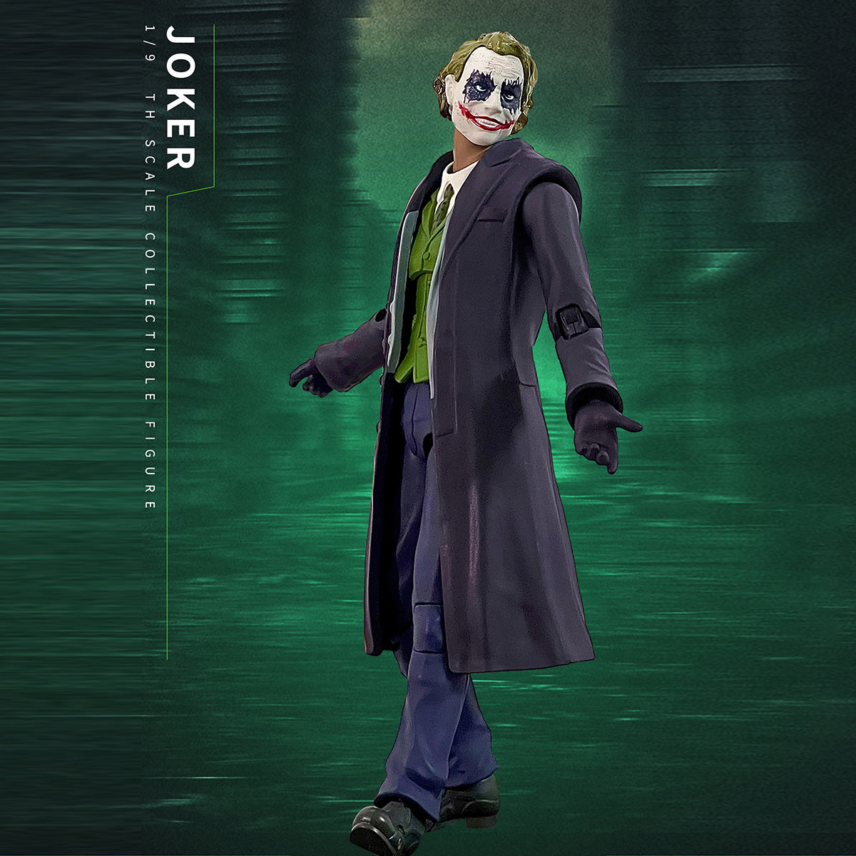 Ensemble complet Fondjoy : Heath Ledger, Joker, figurine miniature à l'échelle 1:9