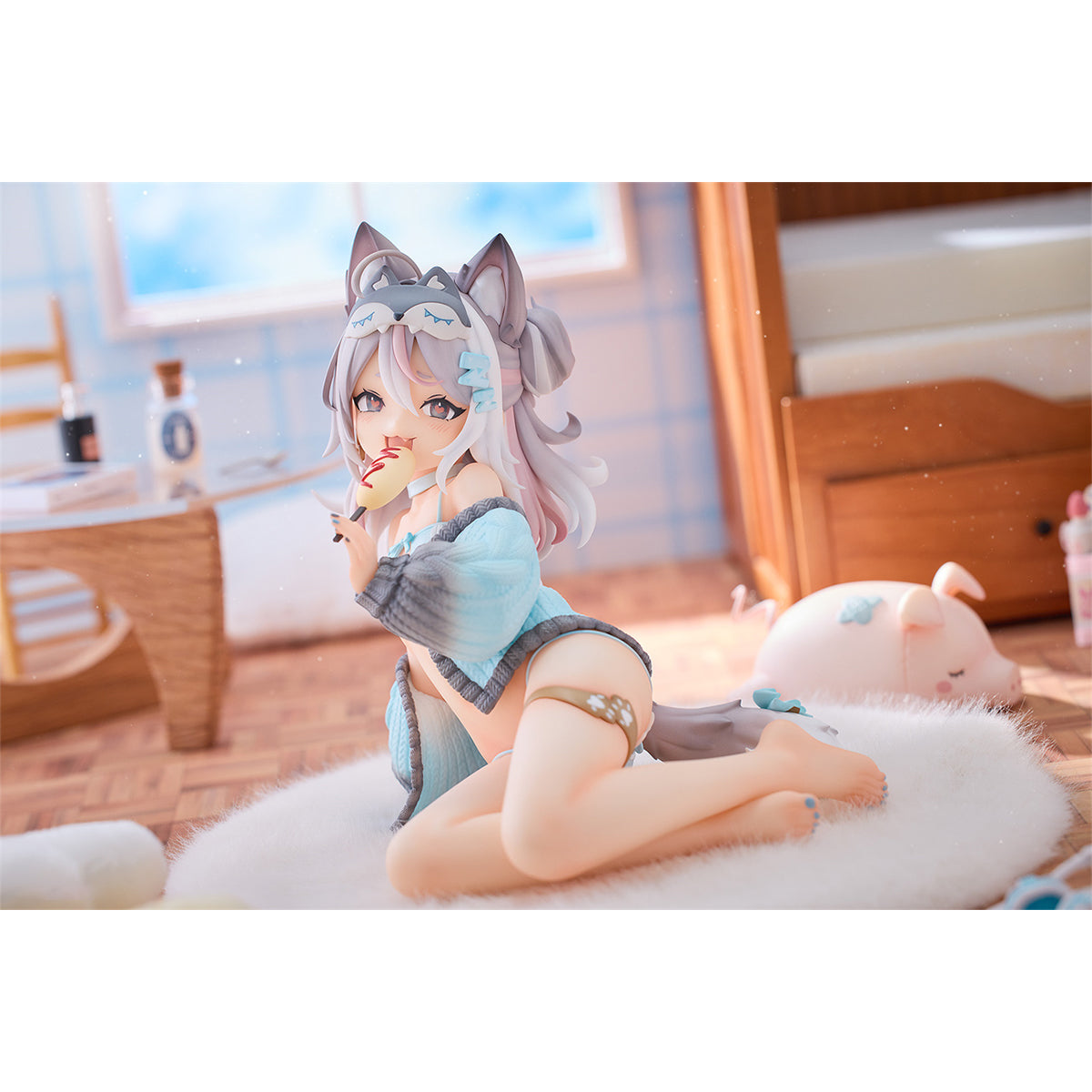 Vivify Goodnight Big Gray Wolf - Hui Nai Standard Edition Art Anime Statue