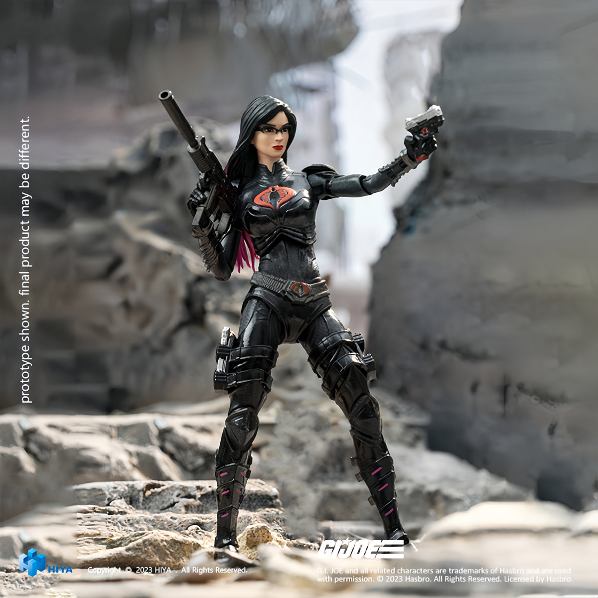 HIYA : Superbe figurine féminine Mini GI Joe Baroness