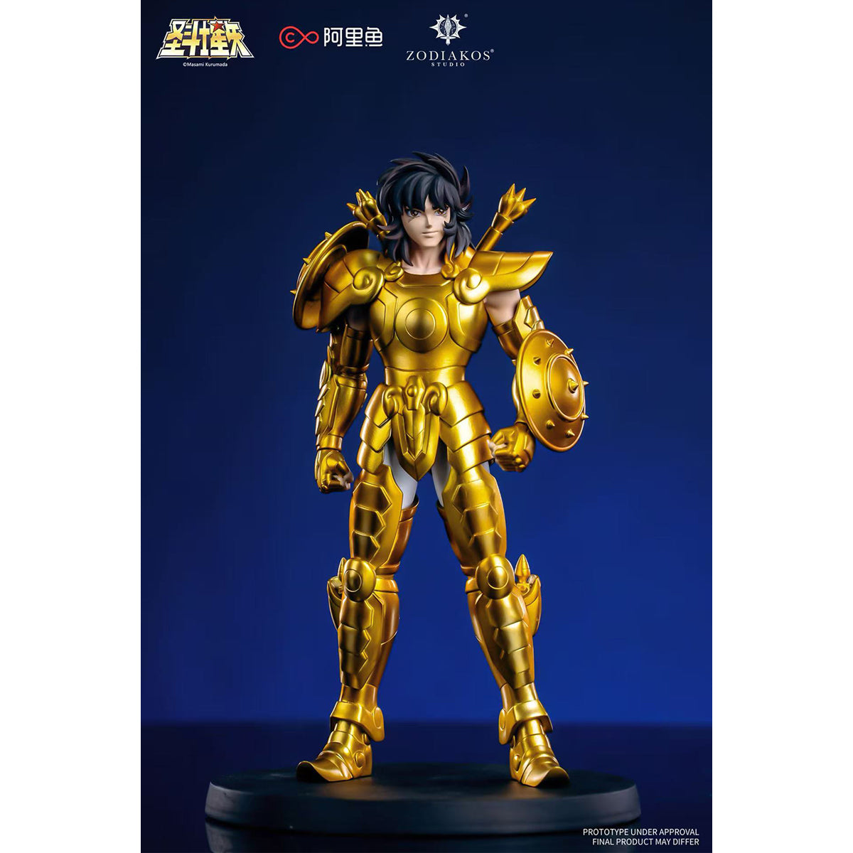 Zodiakos Studio, Saint Seiya SS-01 Libra Dohko/SS-02 Aries Mu/SS-03 Sagittarius Aiolos/SS-04 Virgo Shaka, Art Anime Statue