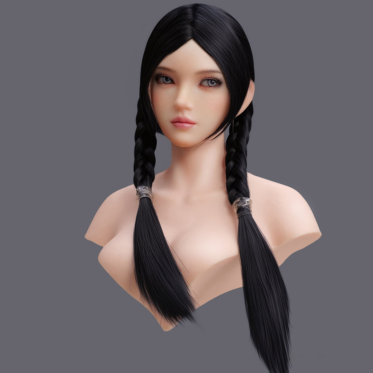 Escultura de cabeza femenina asiática con ojos móviles de YMTOYS - Yiyi (Versión D) para figuras