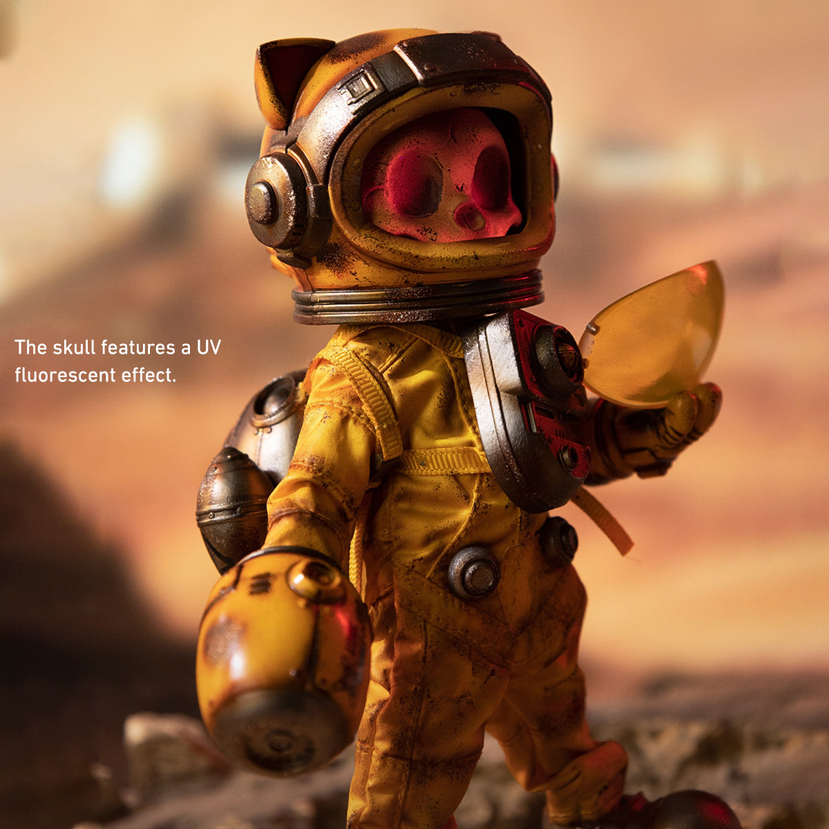 WeArtDoing Time Warrior Series Wasteland: Space Mouse Fallout Fighter-Yellow Action Figure