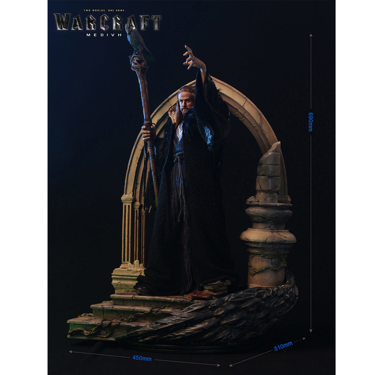 DAMTOYS Epic Series: Warcraft movie – Medivh 27-inch Premium Art Statue