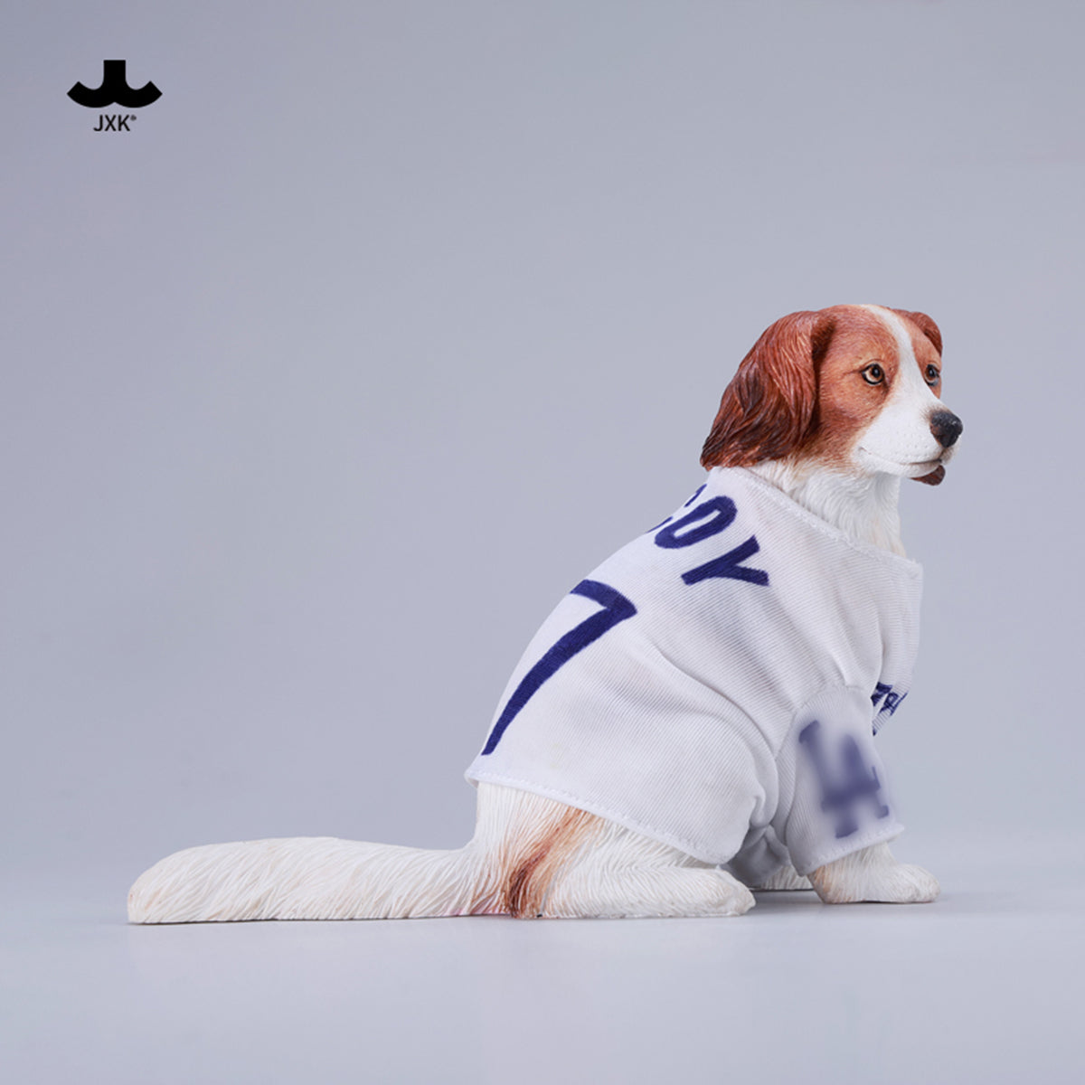 JXK, Kooikerhondje Dog, Static Expertly Hand-Painted Lifelike Animal Figurine
