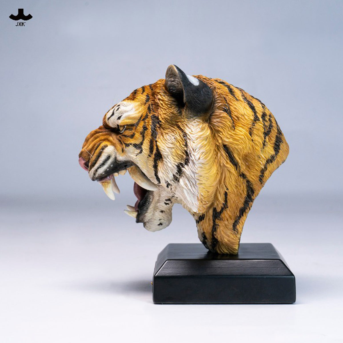JXK SA004 Tiger Head Statue Realistic Collectible Animal Figurine