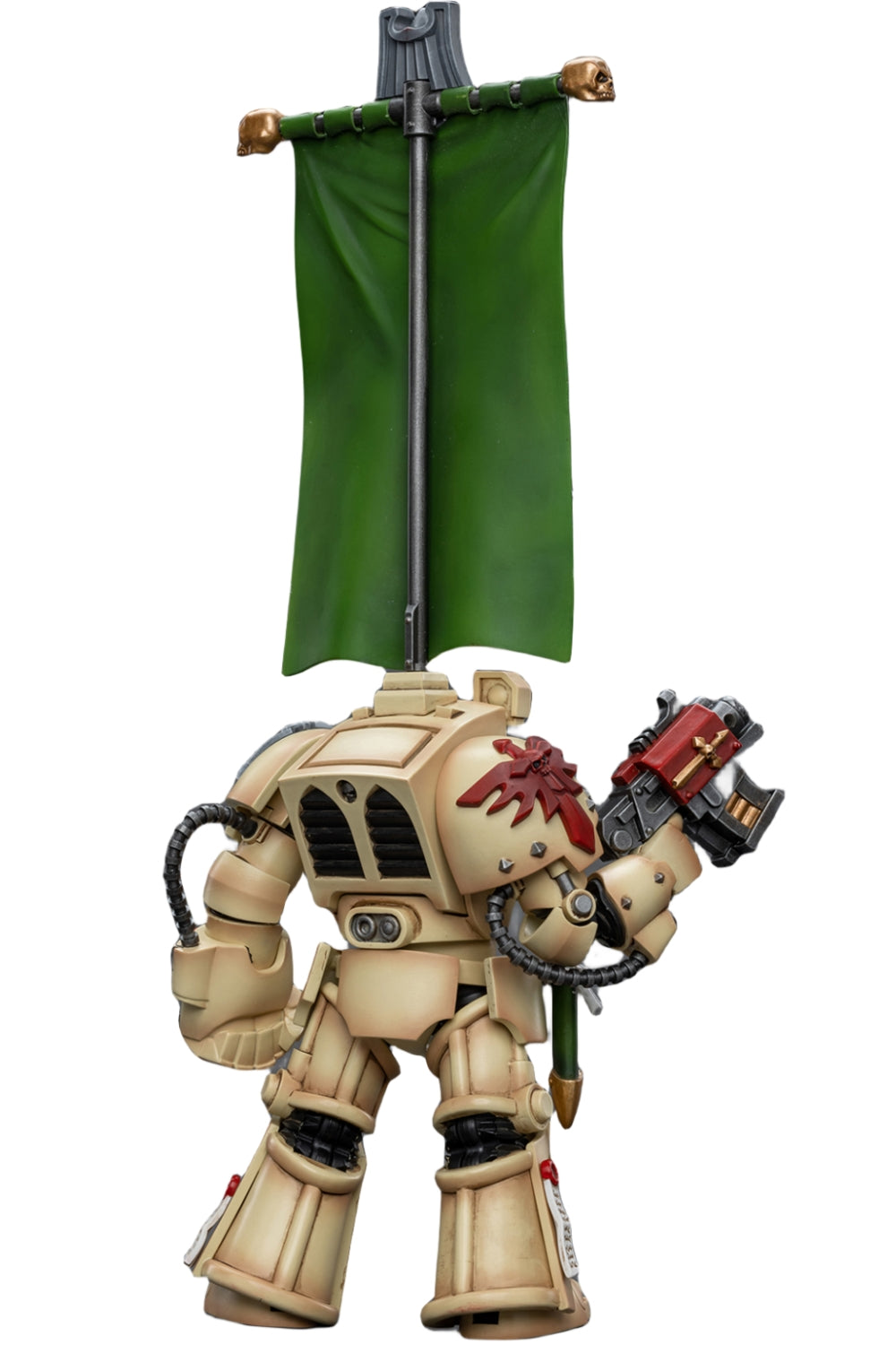 Figurine de collection JoyToy JT9176 40K : Dark Angels Deathwing Ancient avec bannière de compagnie, figurines d'action à l'échelle 1:18