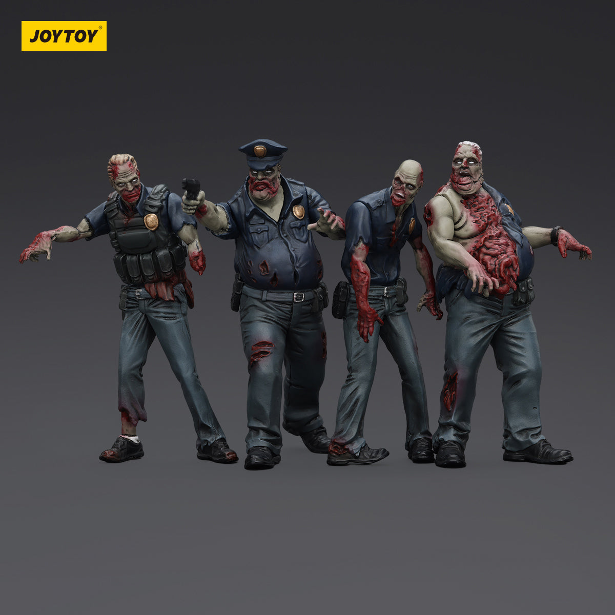 (Only Shipped to the US) JOYTOY 1/25 Dark Source Zombie Fiqure Police (Male) JT01635 Action Figures