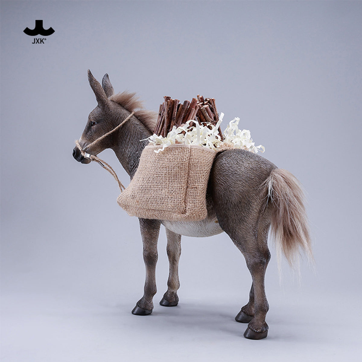 JXK MULE Static Expertly Hand-Painted Lifelike 1/6 Scale Animal Figurine