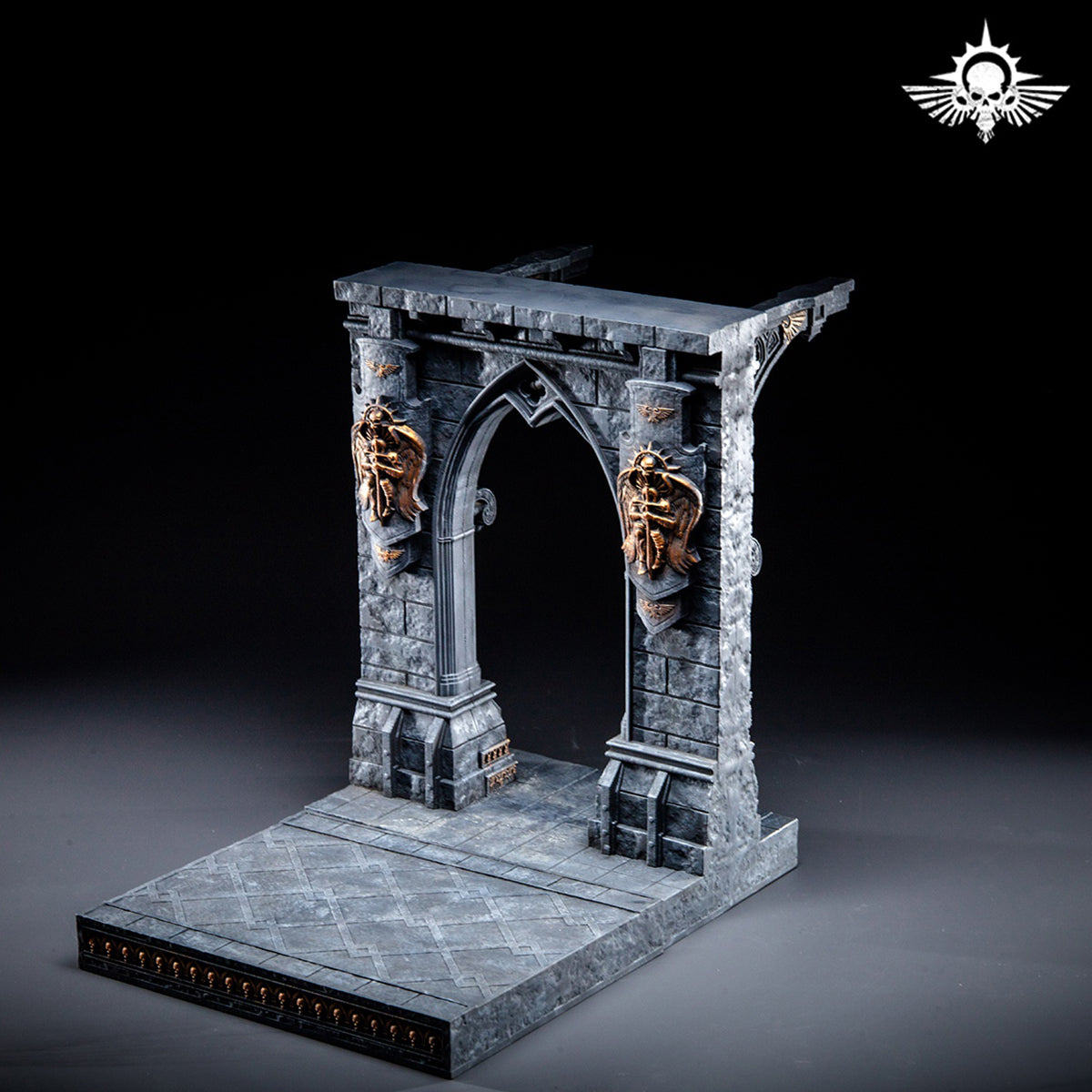 Xinglan Workshop, Steel Casting Double-sided Temple Corridor, Scene Base for Action Figurine