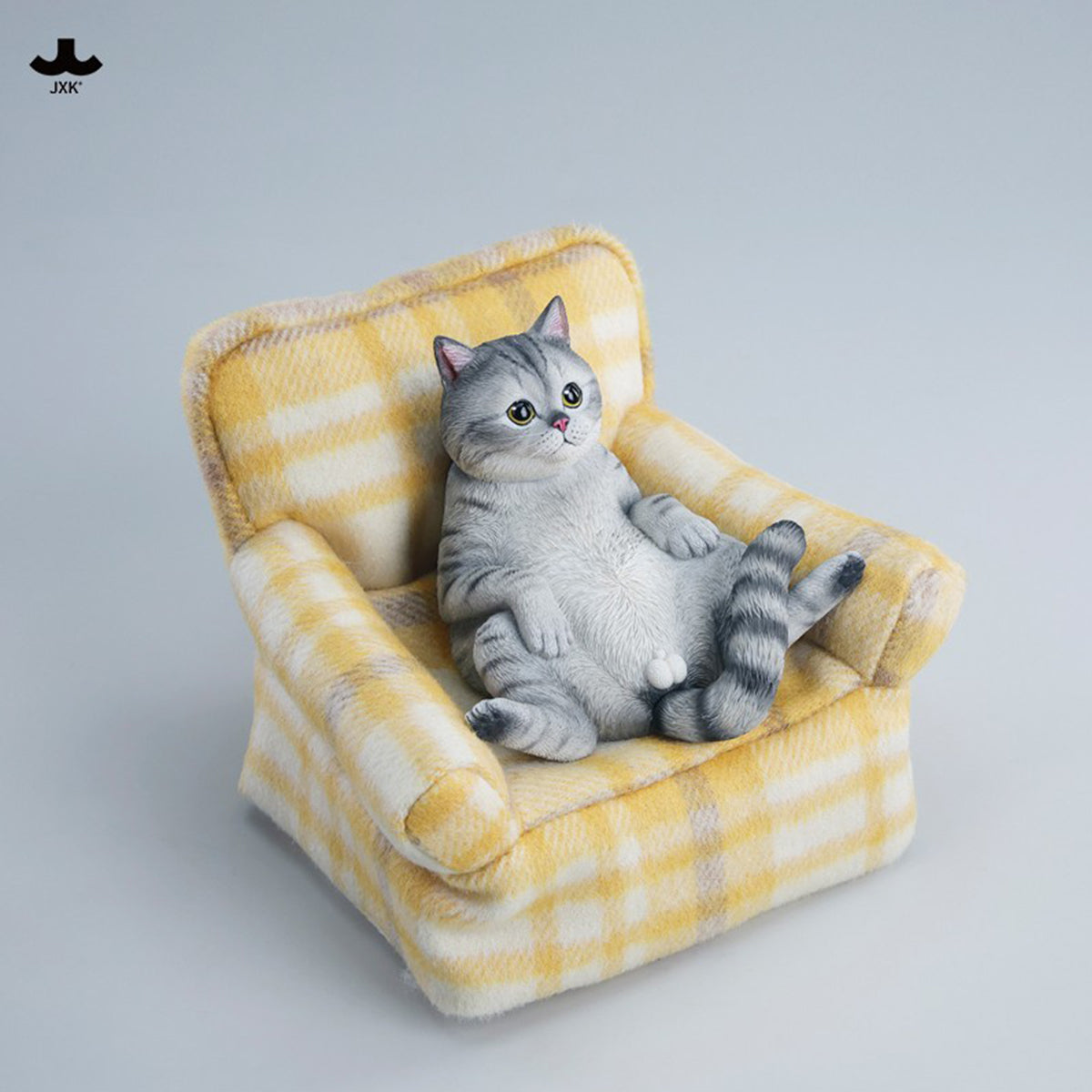 JXK Warm Cat Sofa (JXK350) Static Expertly Hand-Painted Lifelike Animal Figurine
