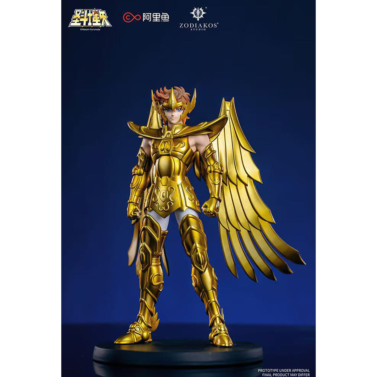 Zodiakos Studio, Saint Seiya SS-01 Libra Dohko/SS-02 Aries Mu/SS-03 Sagittarius Aiolos/SS-04 Virgo Shaka, Art Anime Statue