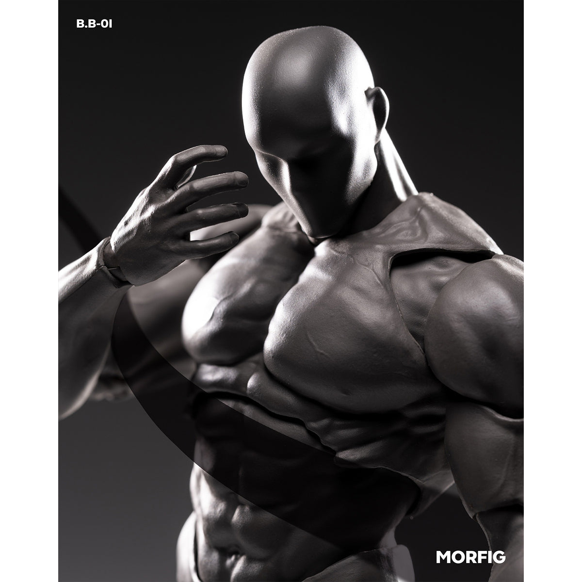 MORFIG Muscular Male Articulated Joints B.B-01 1/12 Scale Action Figure Body