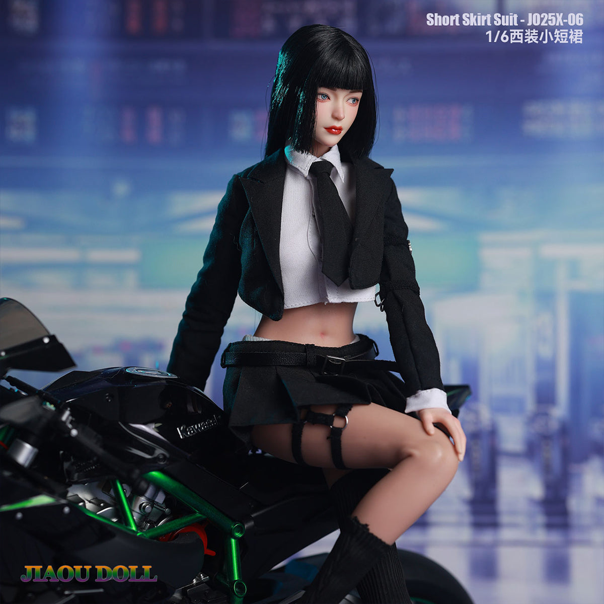 JIAOU DOLL Suit Short Skirt with Long and Short Socks Doll Clothes Accessory Fit 1/6 Scale 12-inches Figure