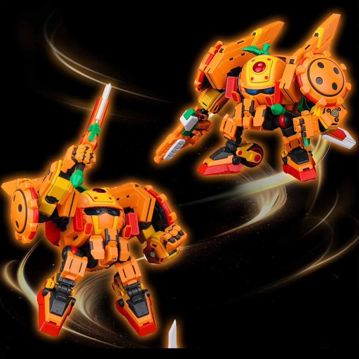 YI LI CHUANG WAN: FRUITY ROBO: Mandarine Berserker - Cheng Liuxiang Assembly Action Model Kits
